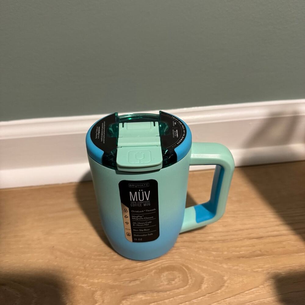 Limited Edition BrüMate Seaglass Muv 15 oz Leakproof Coffee Mug